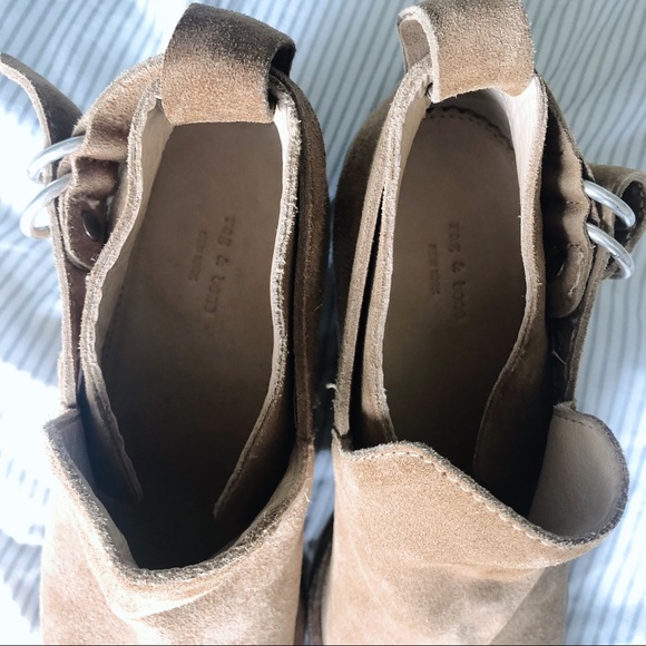 Rag & Bone Sullivan Nubuck Ankle Suede Boots 36.5 - Picture 7 of 8